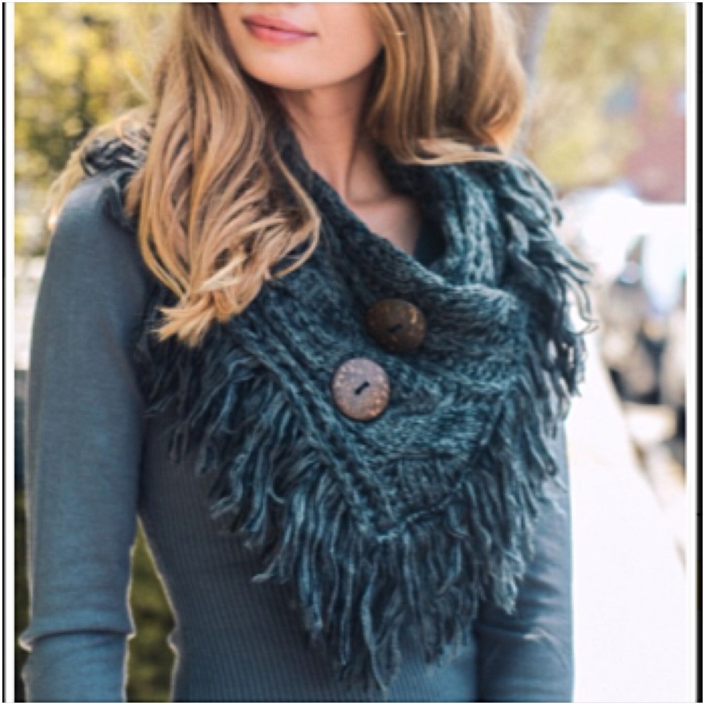 Soft Warm Cozy Knit Neck Warmer Scarf Mocha - Picture 7 of 8